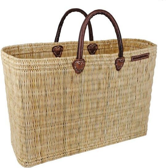 NATUREHOME Korbtasche Marktkorb Strandtasche mit 2 Henkeln