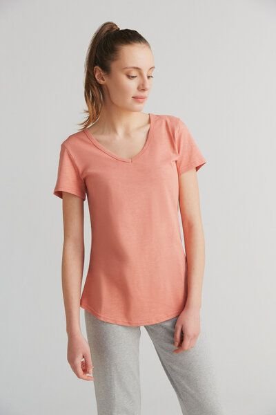 Thumbnail - 1 oder 2er Pack Damen Flammê Kurzarmshirt aus Bio-Baumwolle 1223" Leela Cotton"