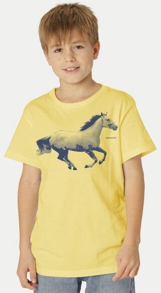 Peaces.bio - handbedruckte Biomode Bio-Kinder T-Shirt Horsepower