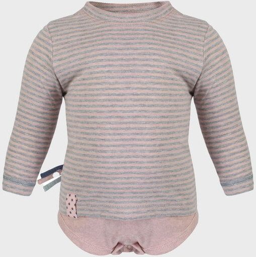 Baby Langarm T-shirt Body, gestreift 'OrganicEra' aus Bio Baumwolle