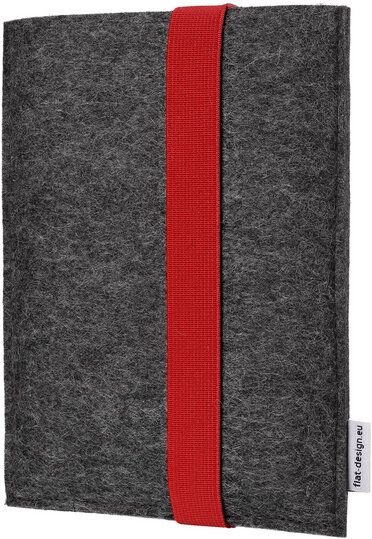 flat design by Mareike Kriesten e-Book Reader Hülle LAGOA für Tolino - VEGANer Filz - anthrazit