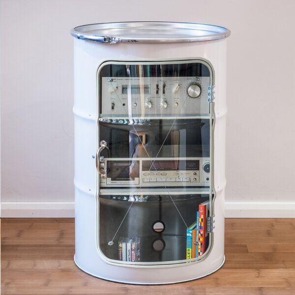 Thumbnail - Lockengelöt HiFi Vitrine aus einem Hamburger Ölfass