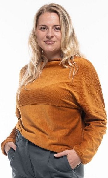 Alma & Lovis Edel-Feincord Pullover mit Turtleneck aus Bio-Baumwolle | Corduroy Sweater