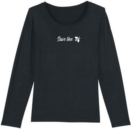 Human Family Bio Damen Longsleeve Shirt - Joker "Save the Bees" in 3 Farben
