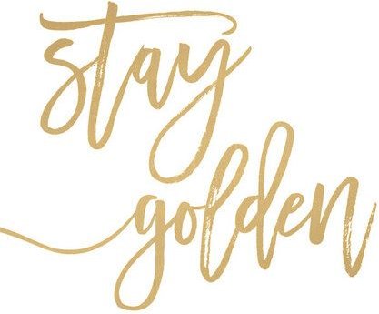 Photocircle Poster / Leinwandbild - Stay Golden