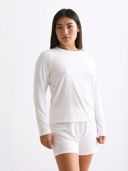 Thumbnail - erlich textil Light Touch lockeres Langarmshirt aus weichem Modal, made in Europe