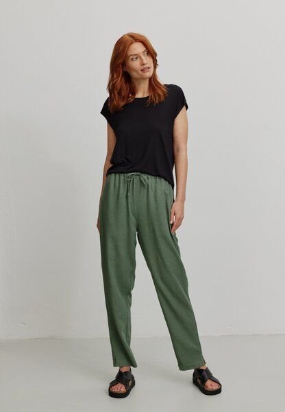 Thumbnail - Damen Hose aus Ecovero LENZING Leinen Mix - MOONFLOWER - recolution