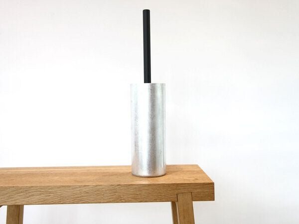 werkvoll by Lena Peter Upcycling WC-Bürste FIRE mit Edelstahlgriff