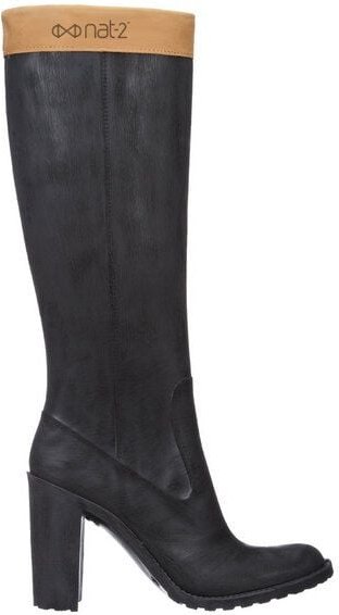 Damen-Gummistiefel mit Absatz "nat-2 Prime Sharp greybrown" in braun