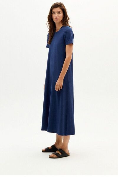 thinking mu Langes Kleid - Hemp Oueme - aus Hanf & Bio-Baumwolle