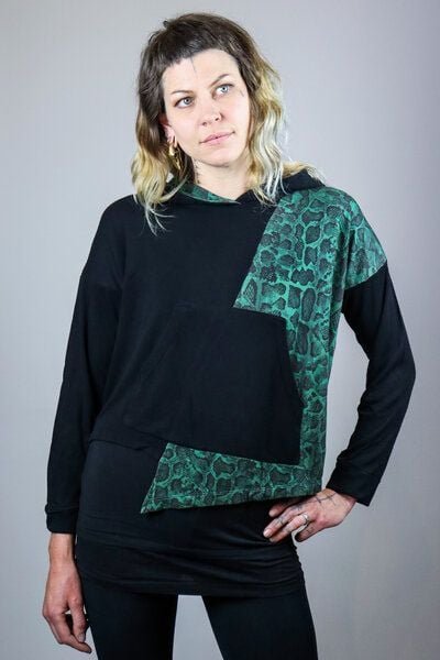 provocans EST Bambus Hoodie Serpente Verde
