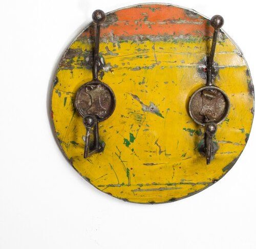 Moogoo Creative Africa Garderobe 2-fach aus recycelten Ölfässern / Post-Oil Industrial Upcycling