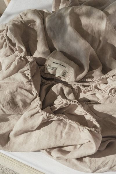 AmourLinen Leinen-Spannbetttuch