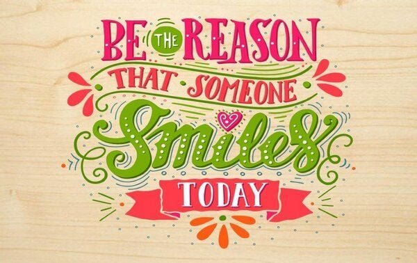 Biodora Bunter Holzkartengruß smile