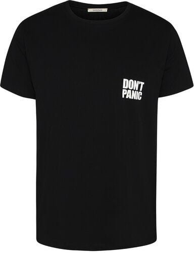Wunderwerk Herren Tee aus Bio-Baumwolle "Tee don't panic small male"