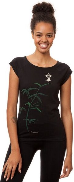 FellHerz Damen T-Shirt Yogamädchen Bio Fair