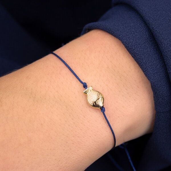 Bow & Hummingbird Armband auf Karte - Fisch - Gegen den Strom