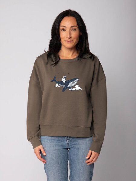 watapparel Sweatshirt Frauen Spacewhale