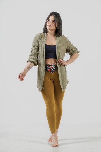 YogiLiebe Musselin Bluse "Prema " aus Bio-Baumwolle