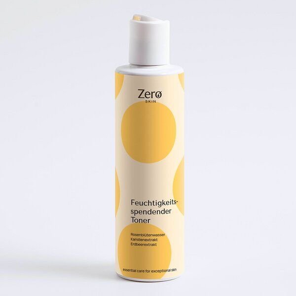 Zero Skin Feuchtigkeitsspendender Toner mit Rosenwasser, Hyaluronsäure & Kamillenextrakt - 200 ml