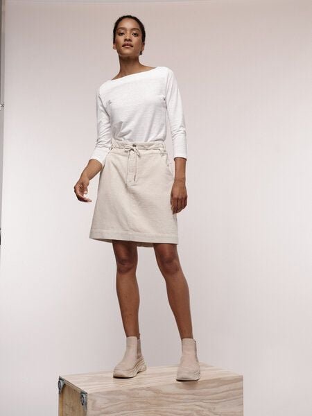 LANIUS Kordrock aus Hanf und Bio-Baumwolle mit Yakwolle