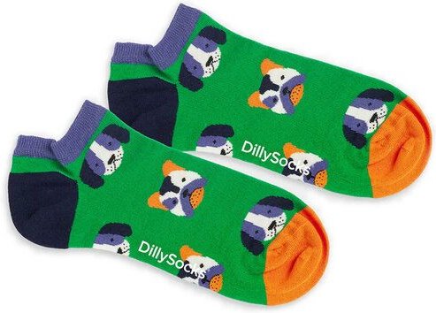 DillySocks Kurze Socken Dog Portraits aus Biobaumwoll-Mix