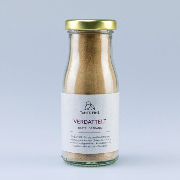 Tante Fine Bio Getränke Mischung VERDATTELT * Dattelpulver Mischung * Getränk * für Desserts