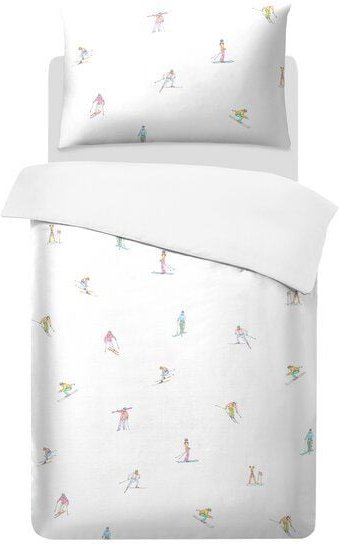 Mary Rose® GOTS-zertifizierte Bio-Satin Bettwäsche mit modernem Sport Motiv