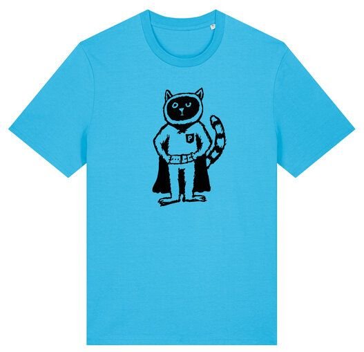 Superkater Karlo / Superheld - päfjes Fair Wear Bio Männer T-Shirt
