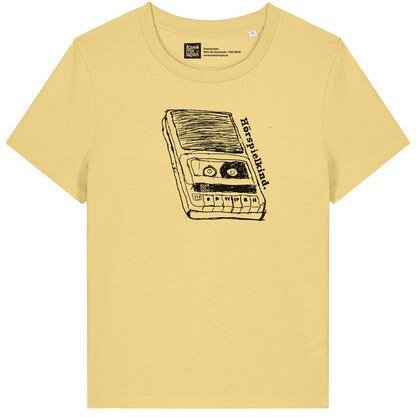 ilovemixtapes Damen T-Shirt „Hörspielkind“ aus 100% Bio-Baumwolle – lockerer Schnitt mit großem Print, fair & vegan prod...