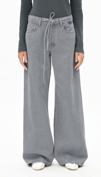 ARMEDANGELS ASTRAEAAS Damen Wide Leg Mid Waist aus Lyocell Baumwoll Mix