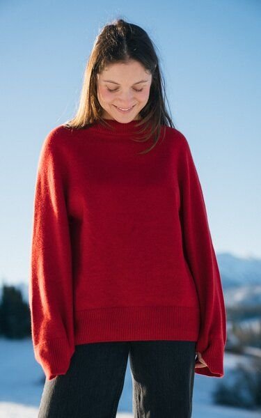 Kopyto BARIBAL - Damen Oversize Boxy Stickpullover aus Merino-wolle RWS- zertifiziert