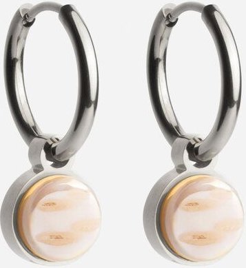 ALEXASCHA Silber Creolen mit Anhänger | Mix & Match