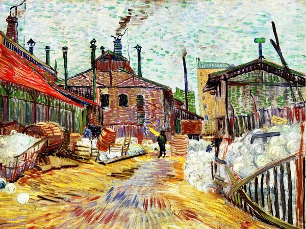 Photocircle Poster / Leinwandbild - Vincent Van Gogh: Die Fabrik