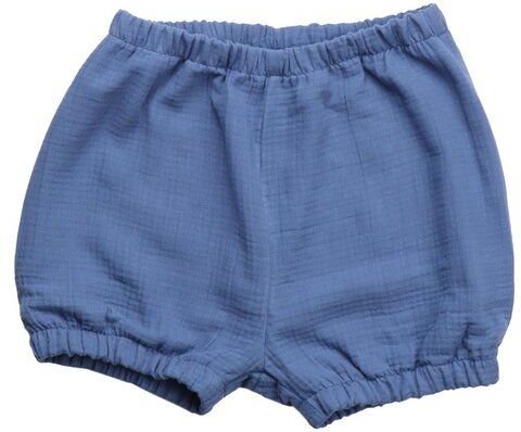 Kinder Shorts GOTS zertifiziert Bio-Baumwolle, Blau, Walkiddy