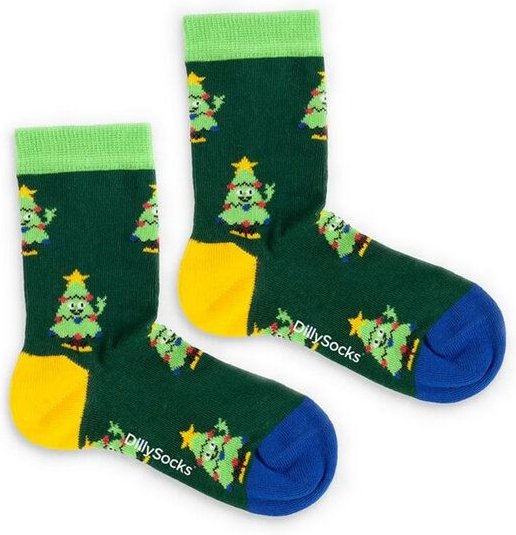 DillySocks Kindersocken Lil Happy Tree aus Biobaumwoll-Mix