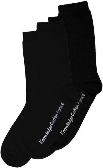 KnowledgeCotton Apparel 2-Pack Socken CLASSIC aus Bio-Baumwolle und recycelten Polyamiden
