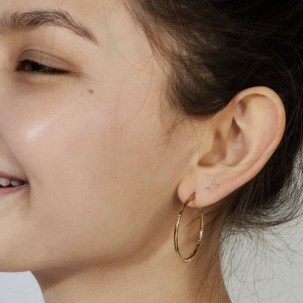 Coole Creolen in 25 mm von Elektropulli