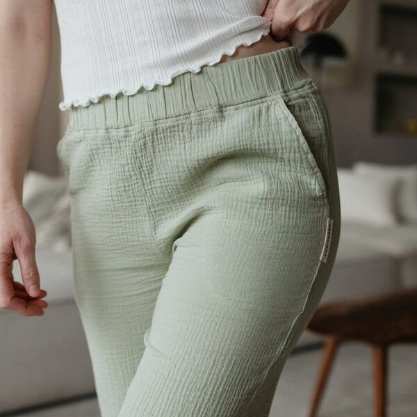 NORDLICHT Damen Hose aus Bio-Baumwolle Musselin LEJA