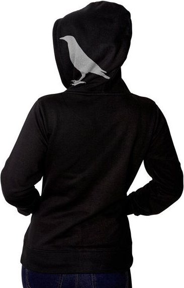 HANDGEDRUCKT "der Rabenflüsterer" Frauen Zip Hoody