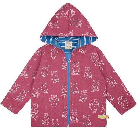 loud + proud Babys & Kinder Wasserabweisende Jacke mit Druck, GOTS-zertifiziert