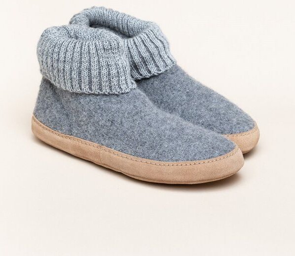 Gottstein Hüttenschuh Dakota - Hoher Filzhausschuh für Damen & Herren aus 100% Schurwolle mit extra bequemer Ledersohle ...