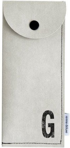 renna deluxe Stifteetui mit Monogramm, vegan, Federmäppchen, schwarz, braun, grau