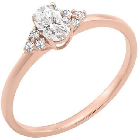 Eppi Verlobungsring mit Moissaniten und Lab Grown Diamanten Sheldo