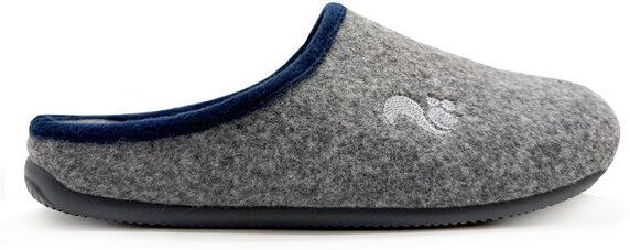 Veganer Slipper "thies ® PET Piping" aus weichem Filz