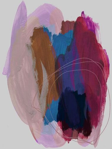 Photocircle Poster / Leinwandbild - Abstract Brush Strokes 40