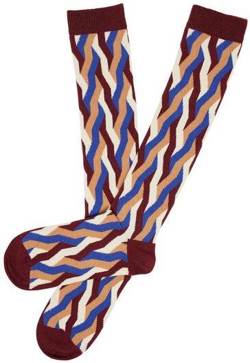 TRANQUILLO Kniestrümpfe mit Muster (W25ACS-KNS)