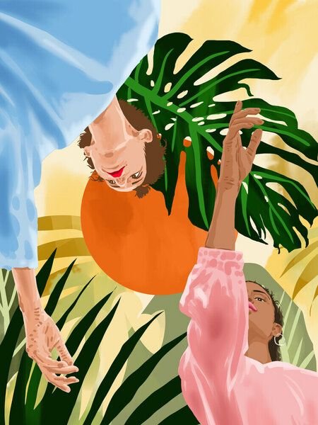 Photocircle Poster / Leinwandbild - I Just Need You & Some Sunsets