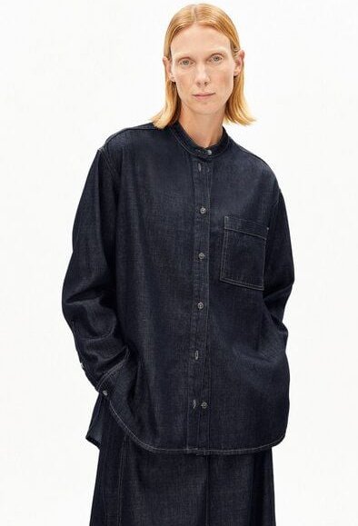 ARMEDANGELS LOOSE DENIM Damen Bluse aus Bio-Baumwoll Mix