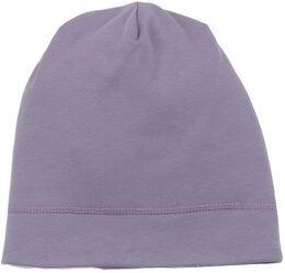Kinder Beanie GOTS zertifiziert, Bio-Baumwolle, lila, weich & elastisch, bequemer Sitz, Alltag – Walkiddy